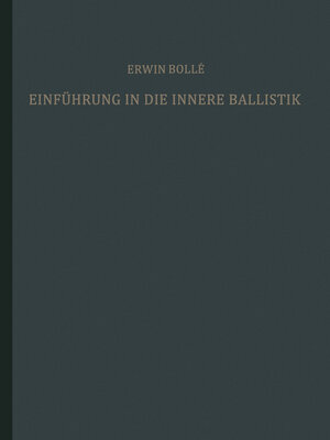 cover image of Einführung in die innere Ballistik